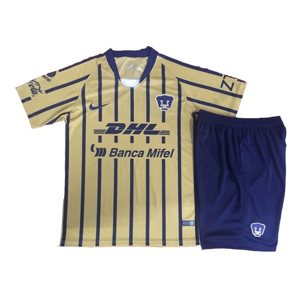 Camiseta UNAM Pumas 2ª Niños 2018/19 Amarillo